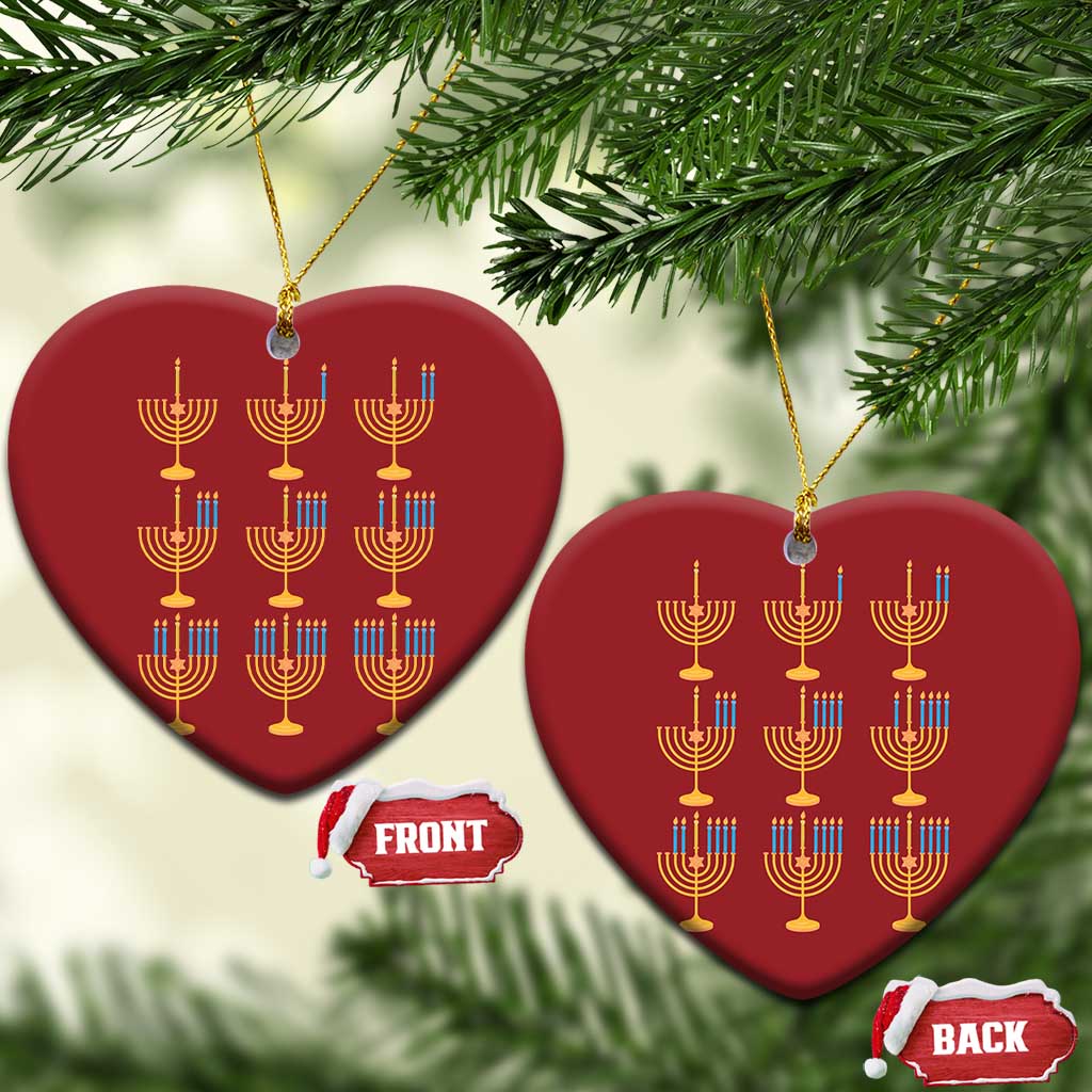 Funny Hanukkah Menorah Chanukah Jewish Holiday Christmas Ornament TS11