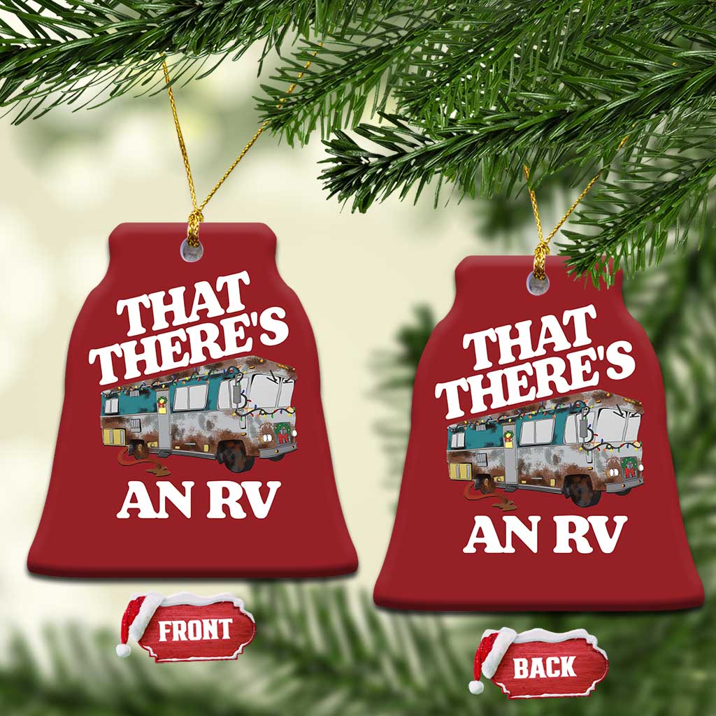 Funny Xmas Movie Christmas Ornament That There's An RV Led Lights Camping Motorhome TS11