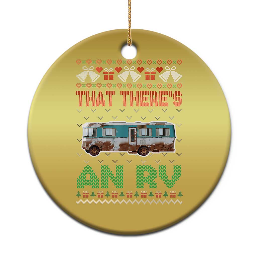 Funny Xmas Movie Christmas Ornament That There's An RV Camping Motorhome Bell TS11