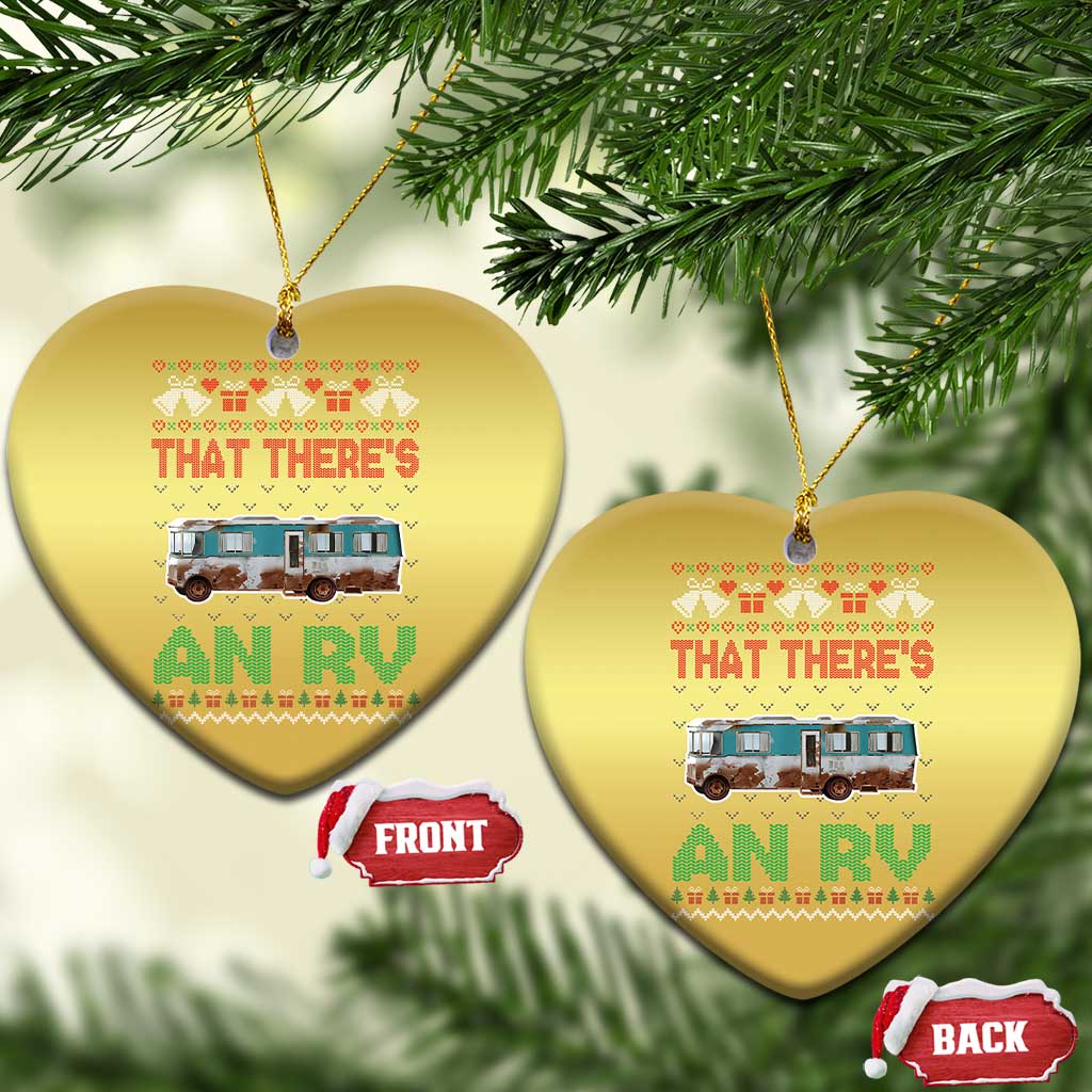 Funny Xmas Movie Christmas Ornament That There's An RV Camping Motorhome Bell TS11