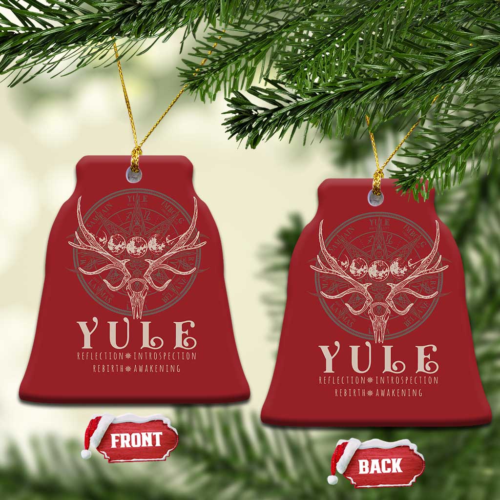 Yule Pagan Christmas Ornament Reflection Instrospection Rebirth Awakening TS11