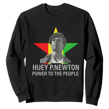 Huey P.Newton Power To The People Sweatshirt Black Panther Party Black History TS11