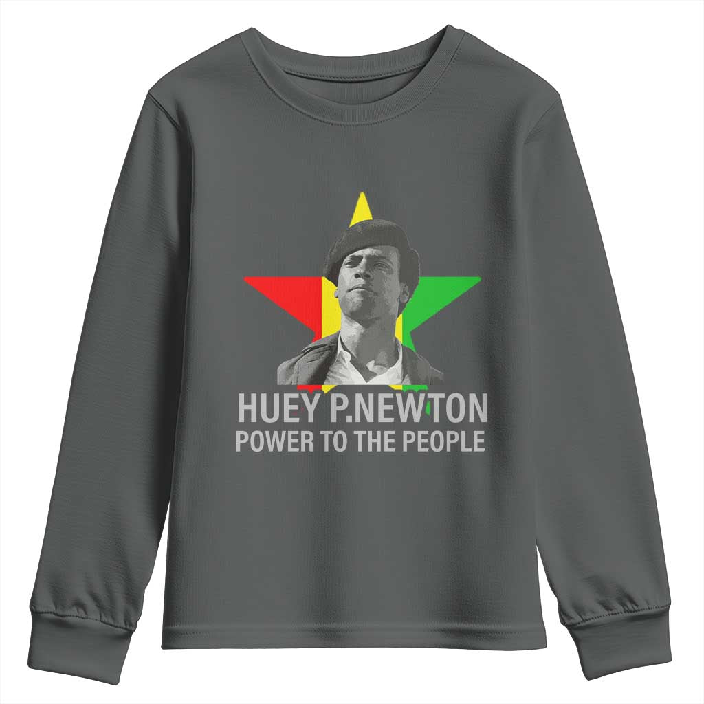 Huey P.Newton Power To The People Youth Sweatshirt Black Panther Party Black History TS11