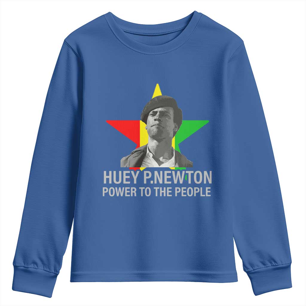 Huey P.Newton Power To The People Youth Sweatshirt Black Panther Party Black History TS11