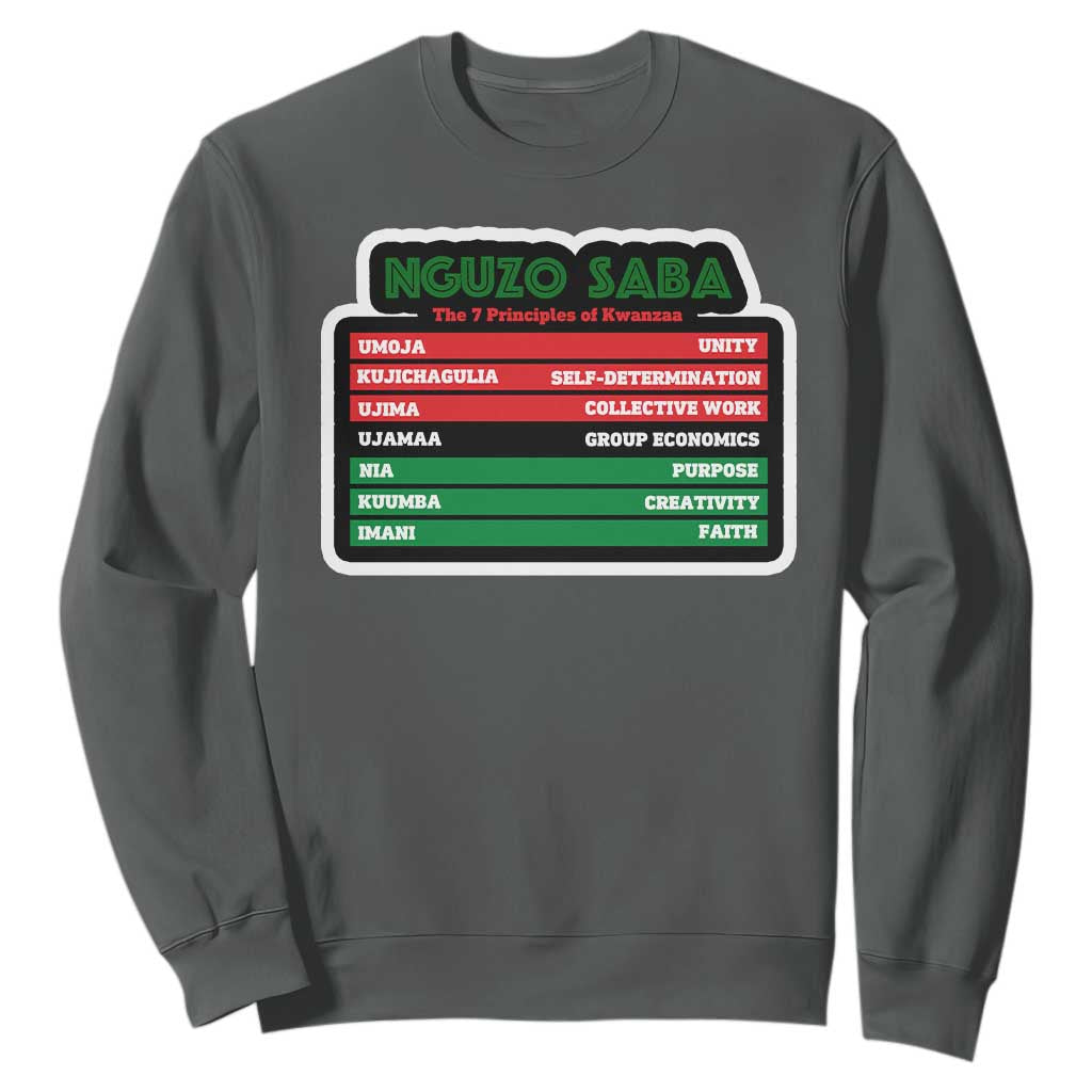Nguzo Saba The 7 Principles Of Kwanzaa African American Sweatshirt TS11