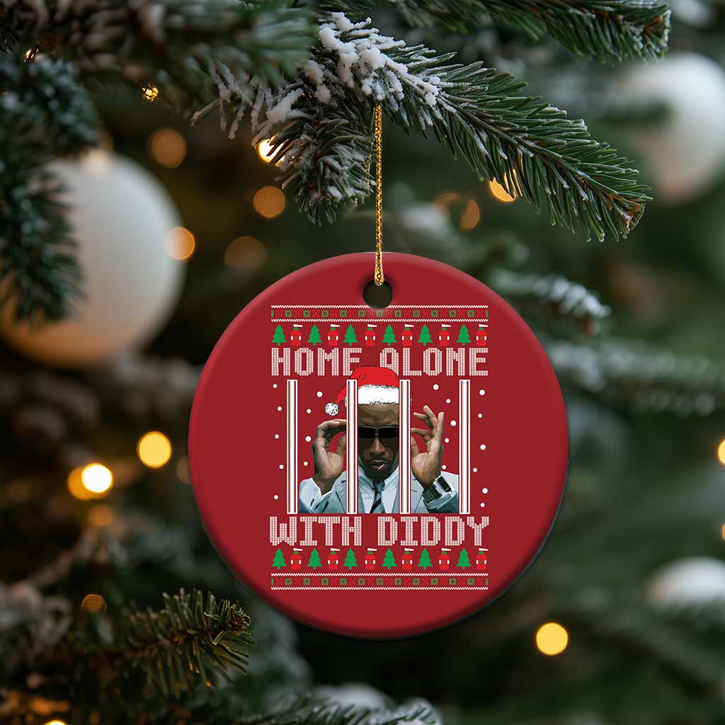 Funny Dirty Santa Diddy Xmas Christmas Ornament Home Alone With Diddy TS11