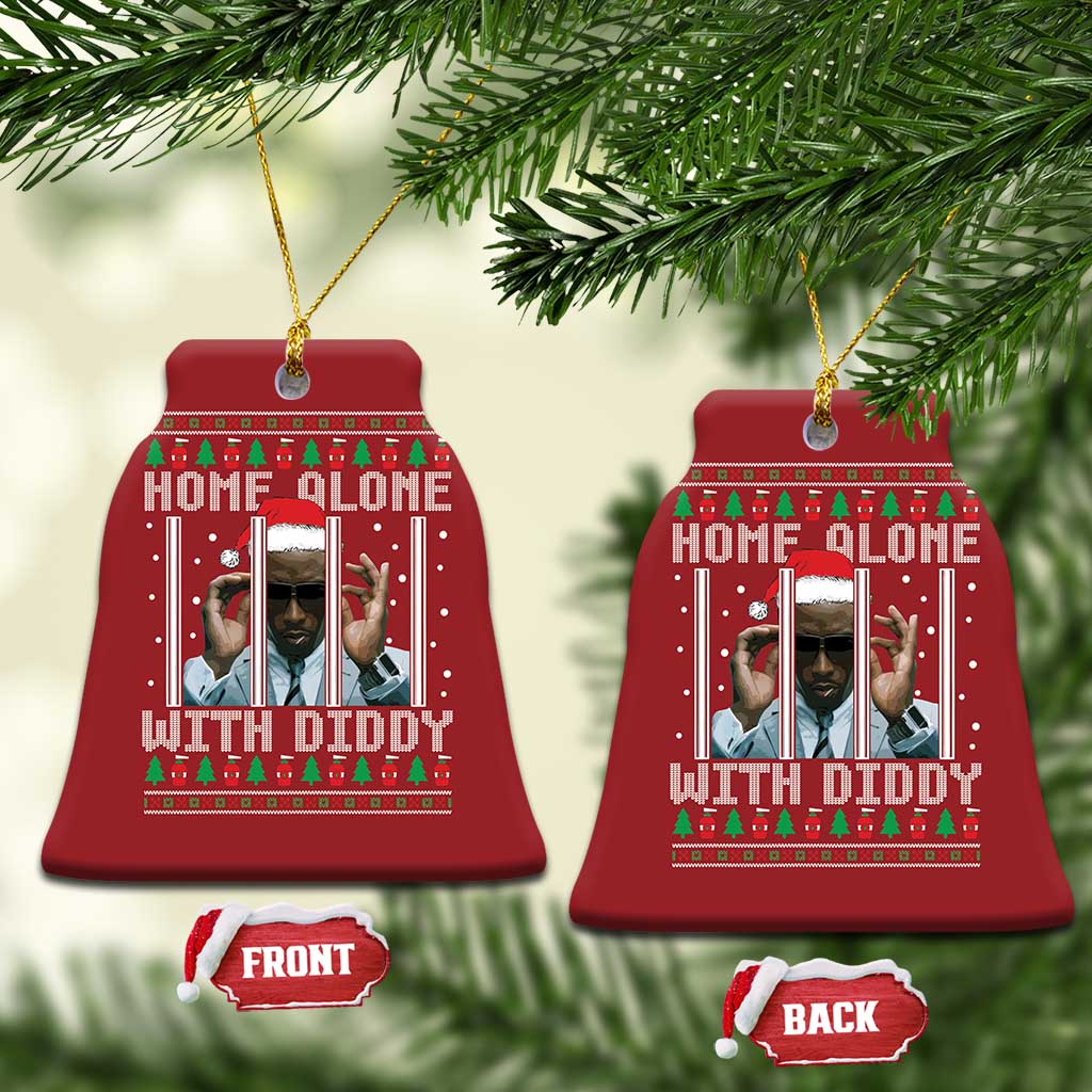Funny Dirty Santa Diddy Xmas Christmas Ornament Home Alone With Diddy TS11