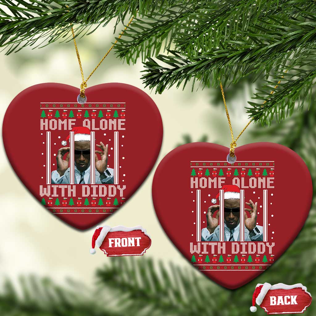 Funny Dirty Santa Diddy Xmas Christmas Ornament Home Alone With Diddy TS11