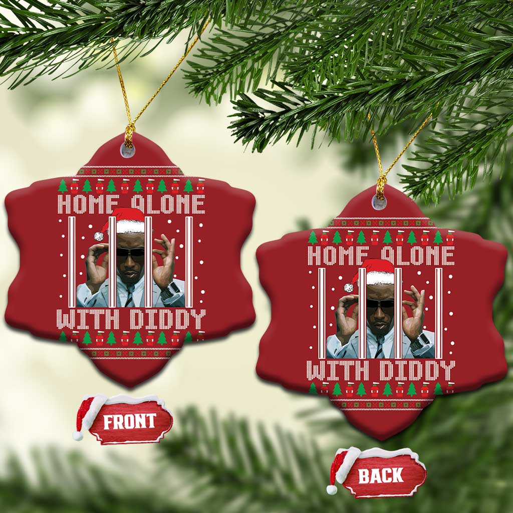 Funny Dirty Santa Diddy Xmas Christmas Ornament Home Alone With Diddy TS11