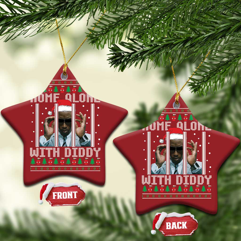 Funny Dirty Santa Diddy Xmas Christmas Ornament Home Alone With Diddy TS11