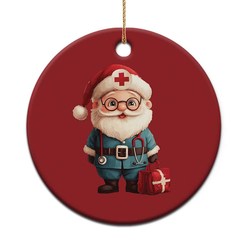 Funny Xmas Santa Doctor Medical Christmas Ornament TS11