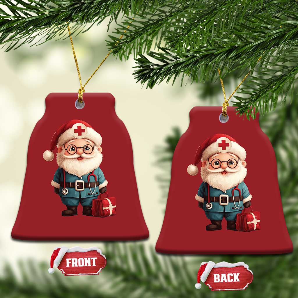 Funny Xmas Santa Doctor Medical Christmas Ornament TS11