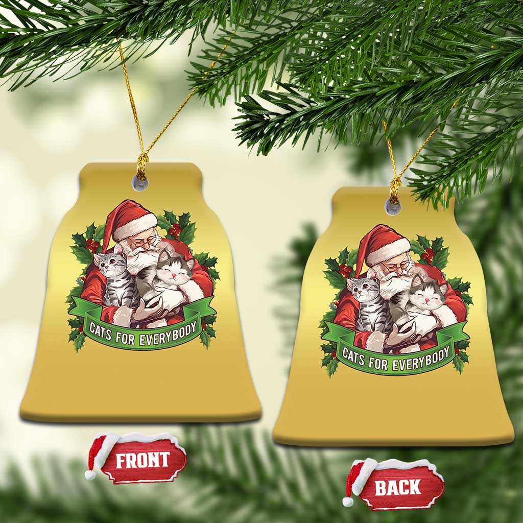 Xmas Cats Owner Christmas Ornament Cats For Everybody Vintage Santa Mistletoe TS11