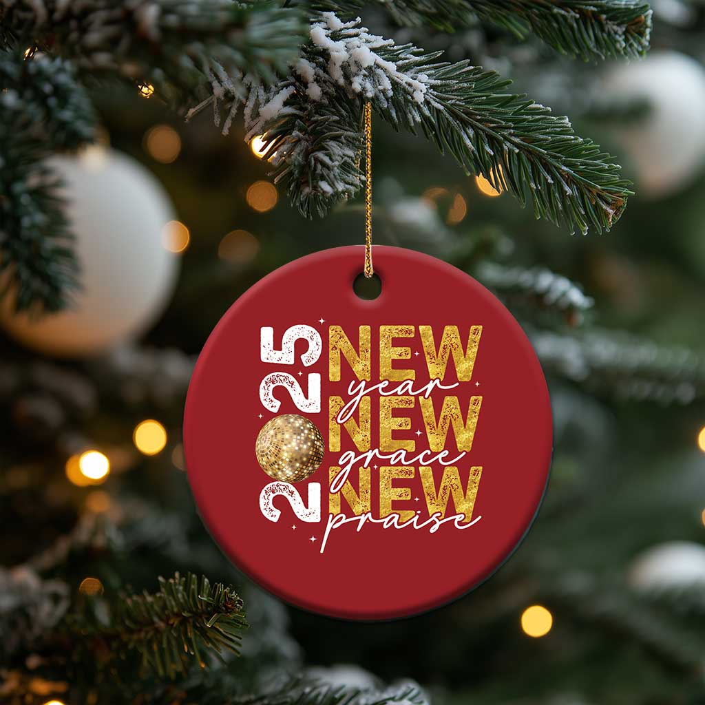 New Year New Grace New Praise 2025 Christmas Ornament TS11