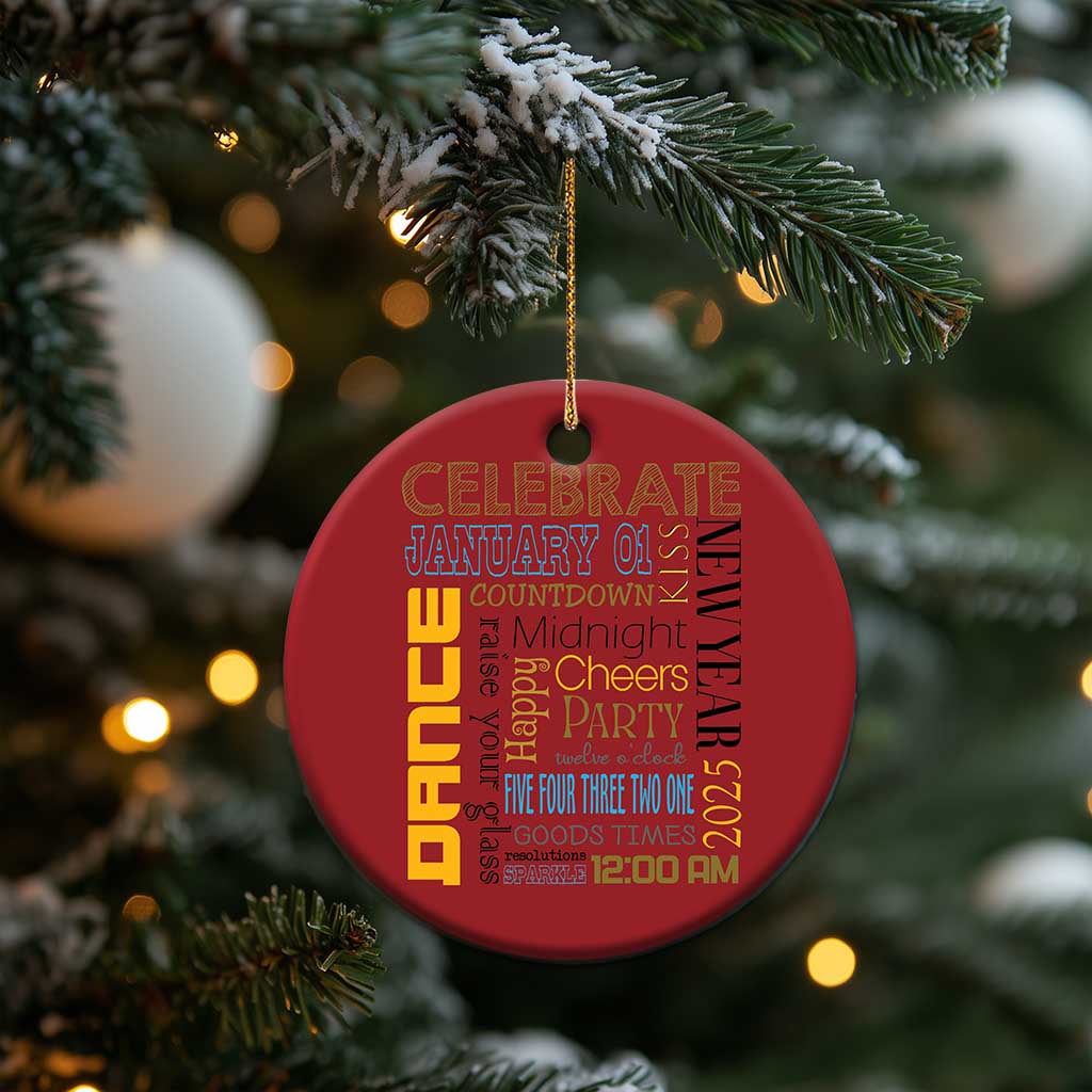 Happy New Year 2025 Christmas Ornament New Year's Eve Activities TS11