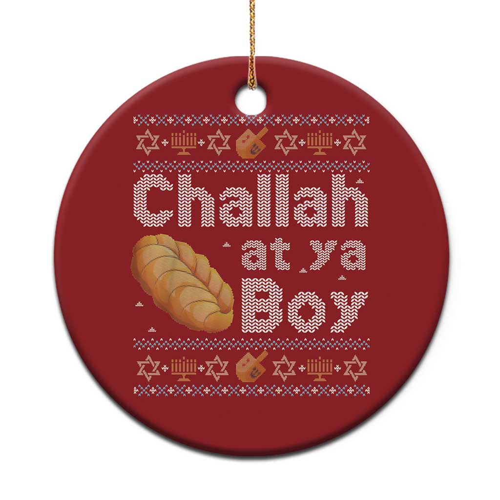 Funny Hanukkah Christmas Ornament Challah At Ya Boy Jewish Holiday TS11