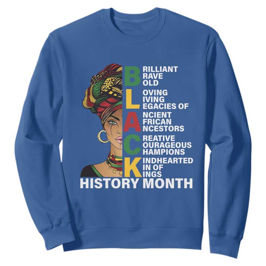 Black History Month Brilliant Brave Bold Sweatshirt African American Black Pride TS11