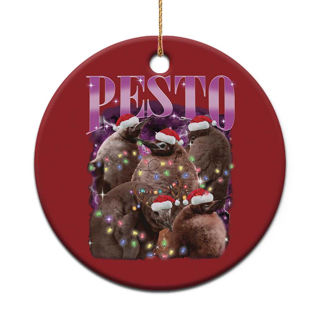 Funny Pesto The Penguin Xmas Christmas Ornament TS11