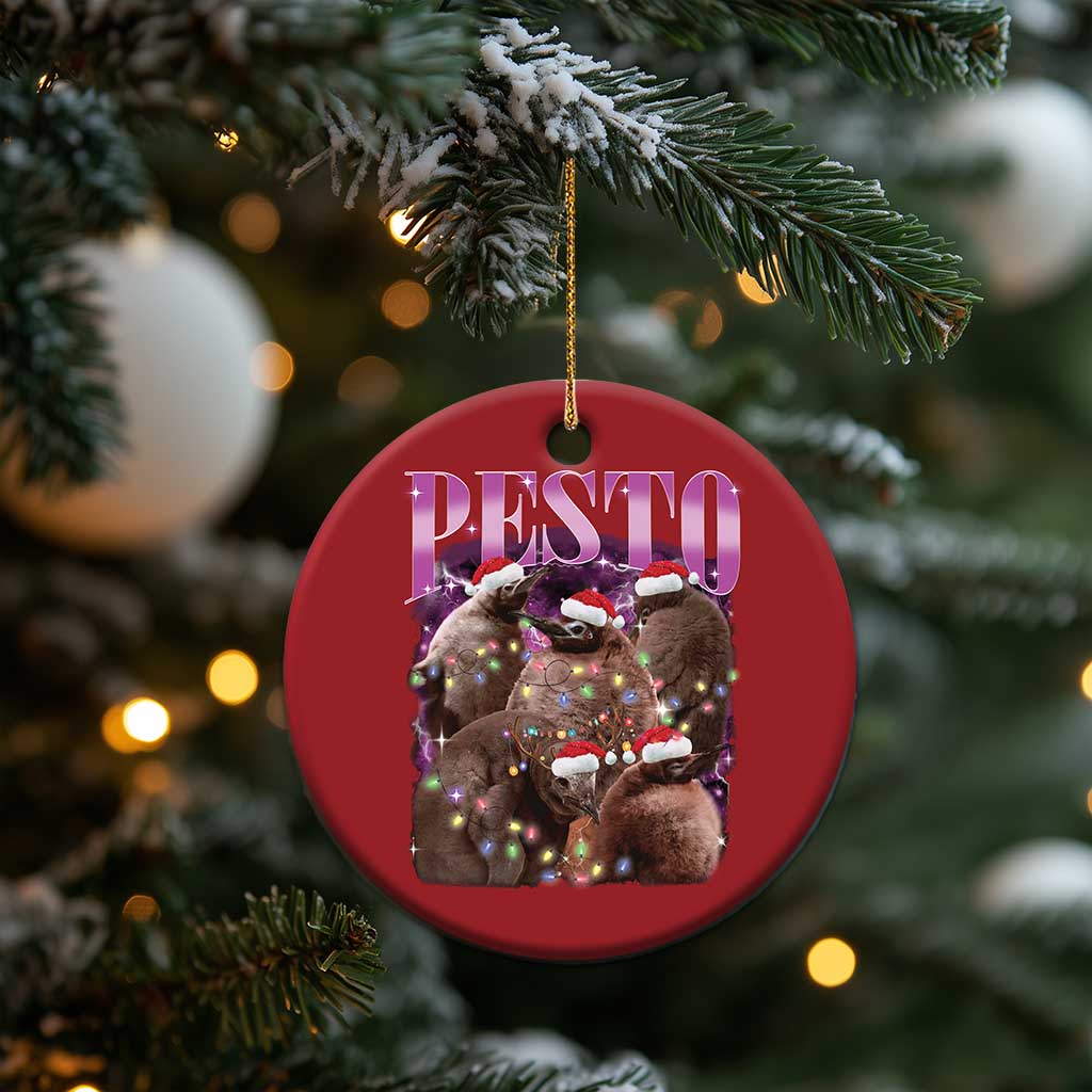 Funny Pesto The Penguin Xmas Christmas Ornament TS11