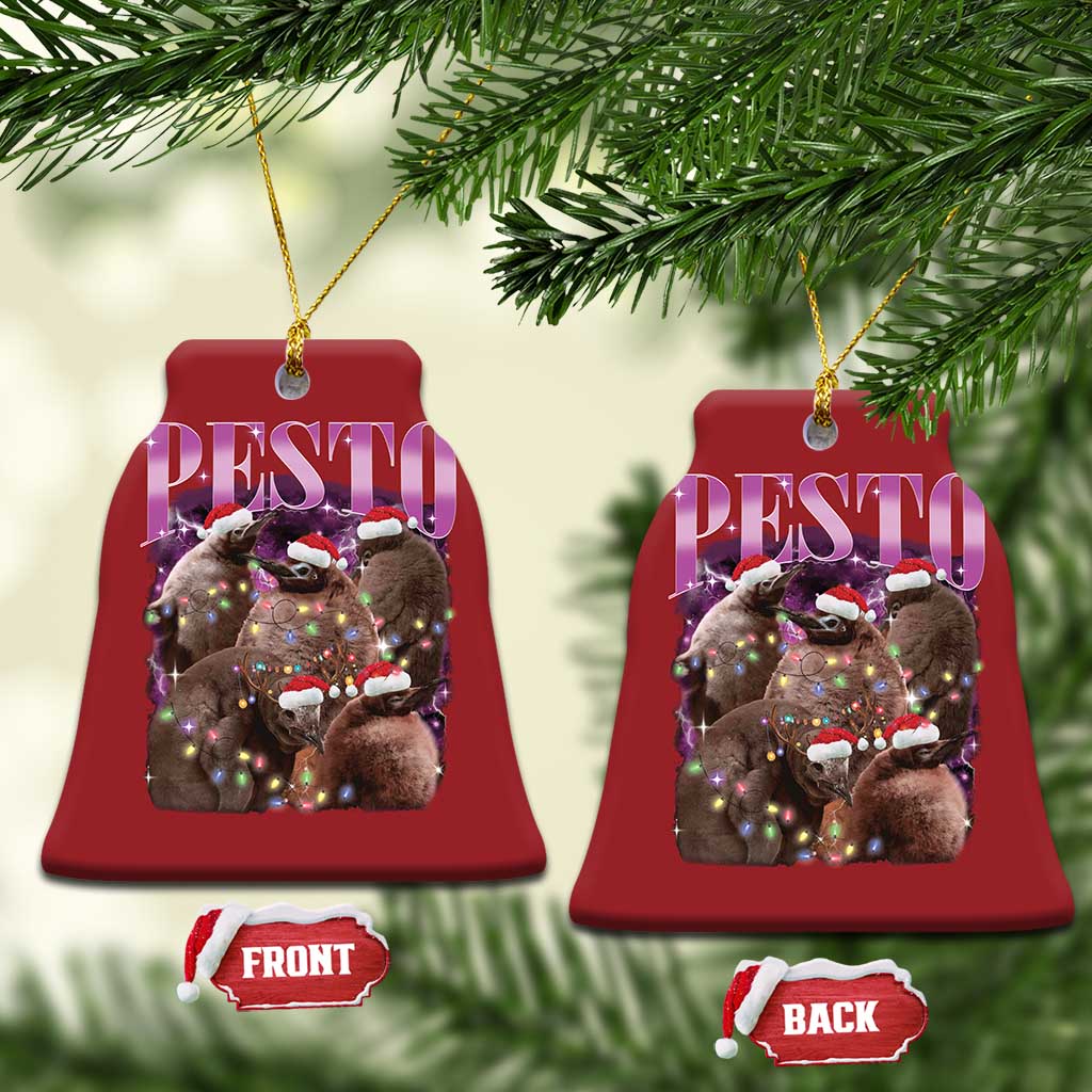 Funny Pesto The Penguin Xmas Christmas Ornament TS11