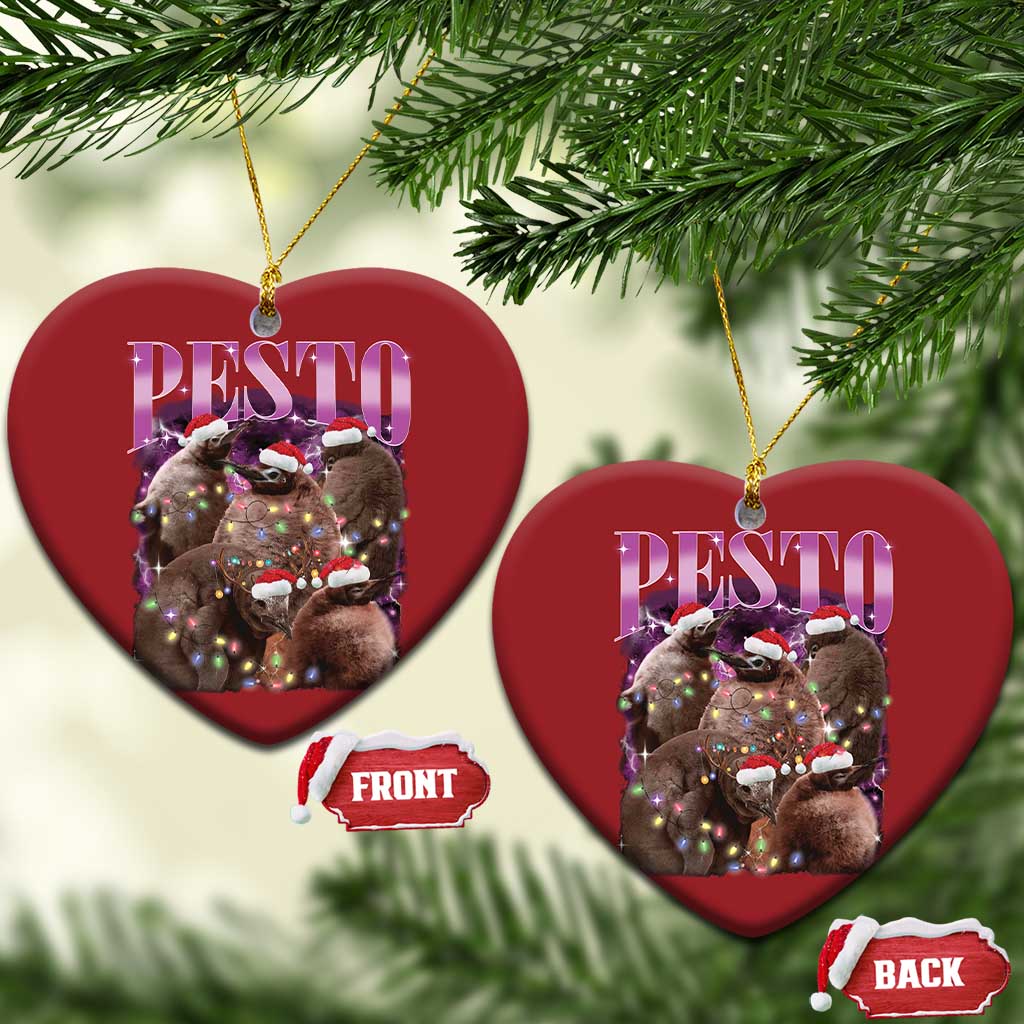 Funny Pesto The Penguin Xmas Christmas Ornament TS11