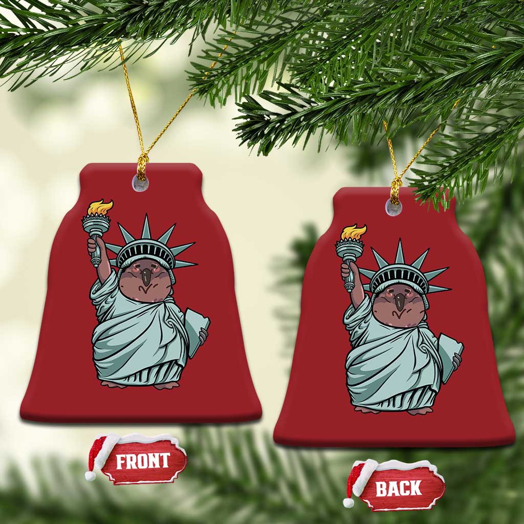 Funny Pesto The Penguin Statue Of Liberty Christmas Ornament TS11