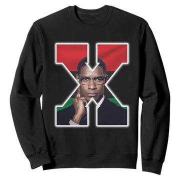 Malcolm X Black Liberation Flag Black History Month Sweatshirt TS11