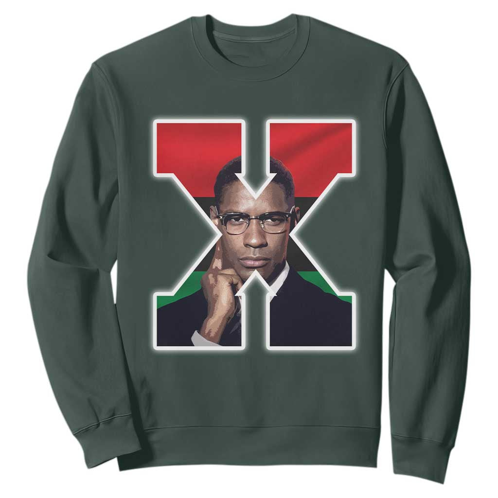 Malcolm X Black Liberation Flag Black History Month Sweatshirt TS11