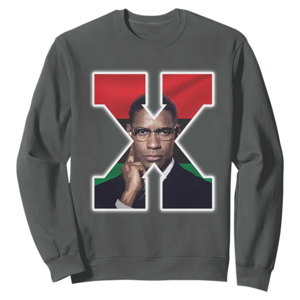 Malcolm X Black Liberation Flag Black History Month Sweatshirt TS11