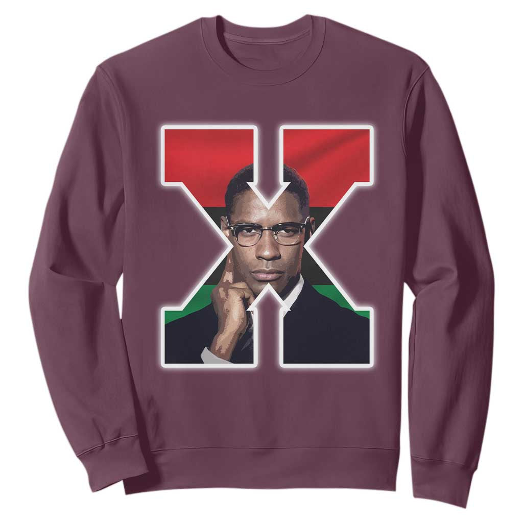 Malcolm X Black Liberation Flag Black History Month Sweatshirt TS11