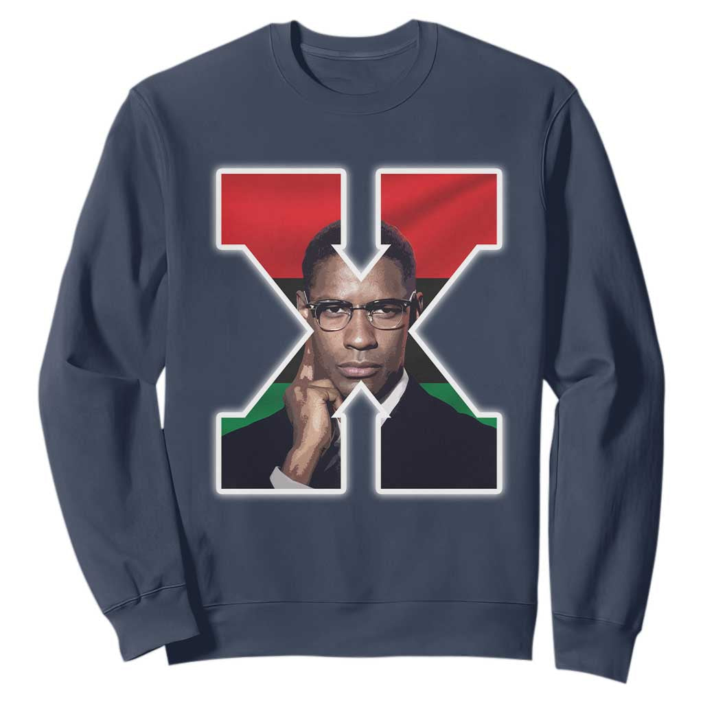 Malcolm X Black Liberation Flag Black History Month Sweatshirt TS11