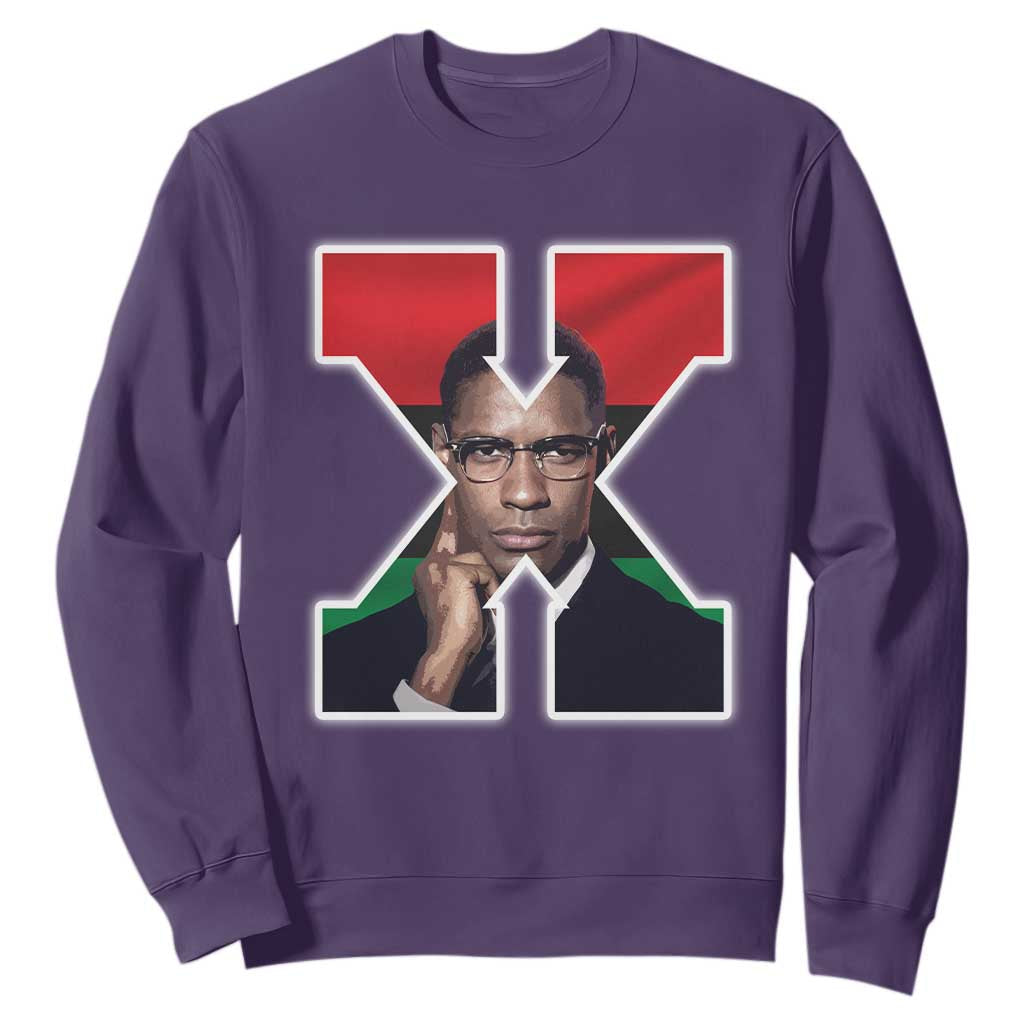 Malcolm X Black Liberation Flag Black History Month Sweatshirt TS11