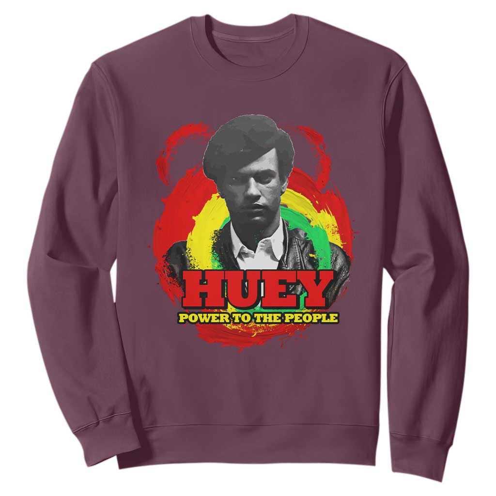 Huey P Newton Sweatshirt Power To The People Black History TS11