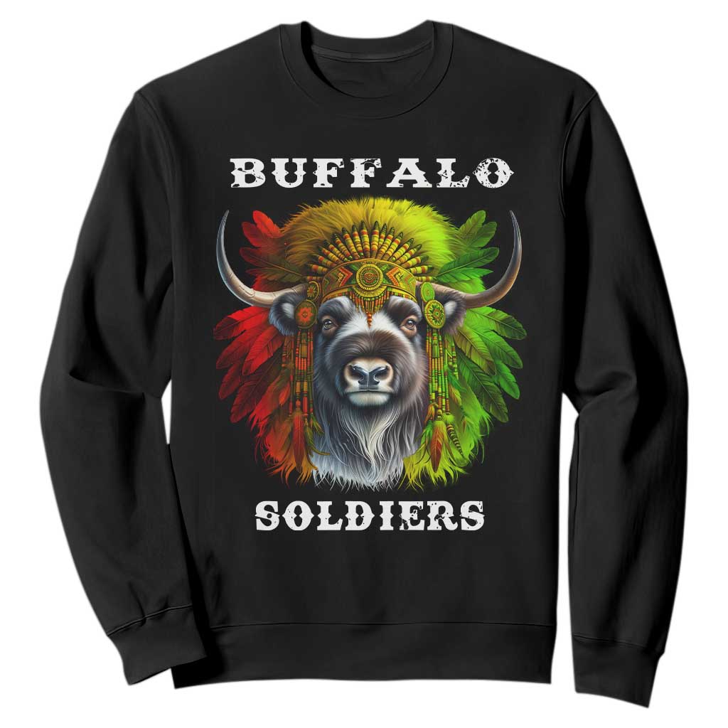 Buffalo Soldiers Sweatshirt African American Heros Black History TS11