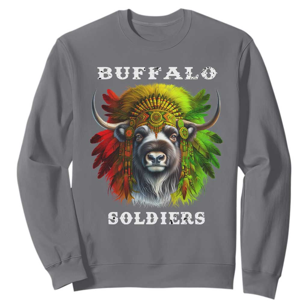 Buffalo Soldiers Sweatshirt African American Heros Black History TS11