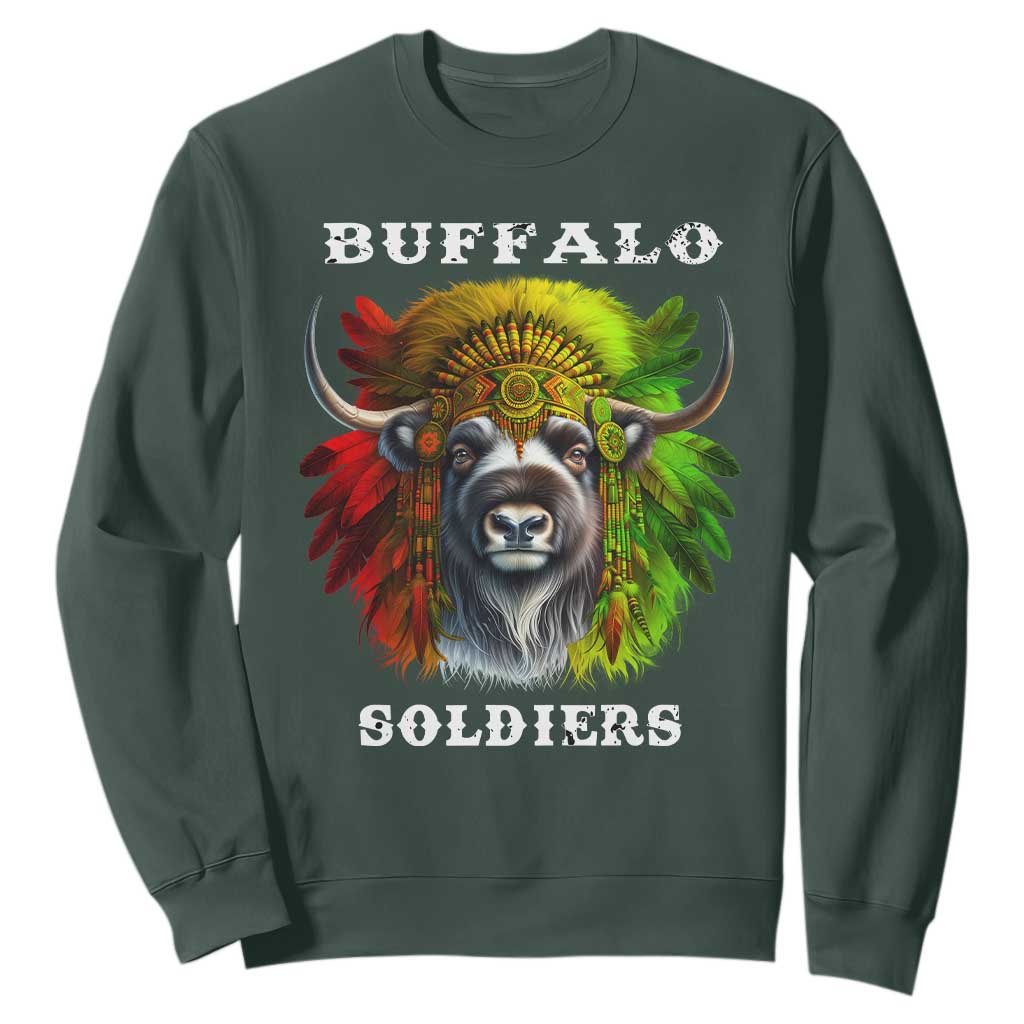 Buffalo Soldiers Sweatshirt African American Heros Black History TS11