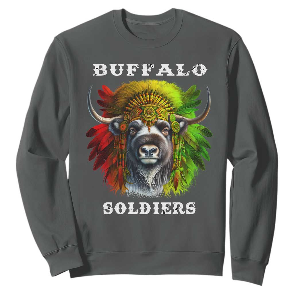 Buffalo Soldiers Sweatshirt African American Heros Black History TS11