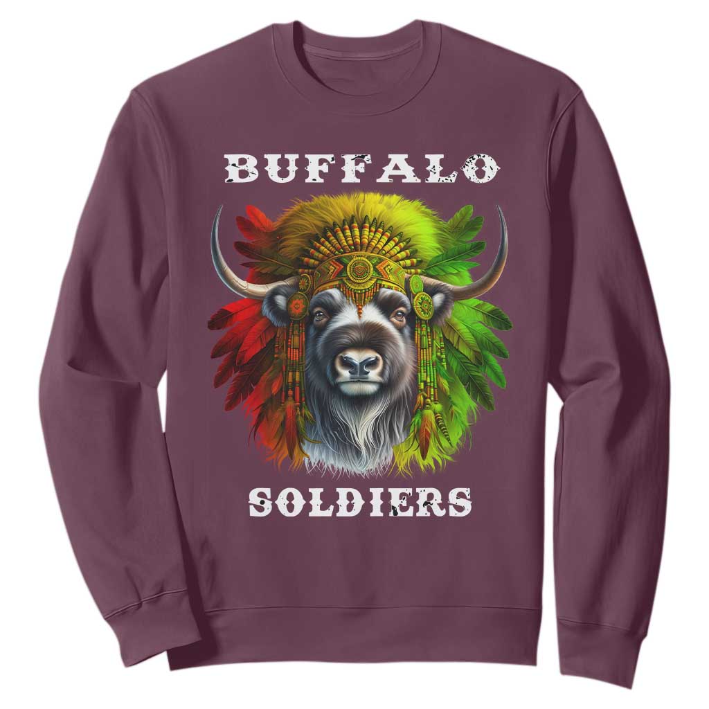 Buffalo Soldiers Sweatshirt African American Heros Black History TS11