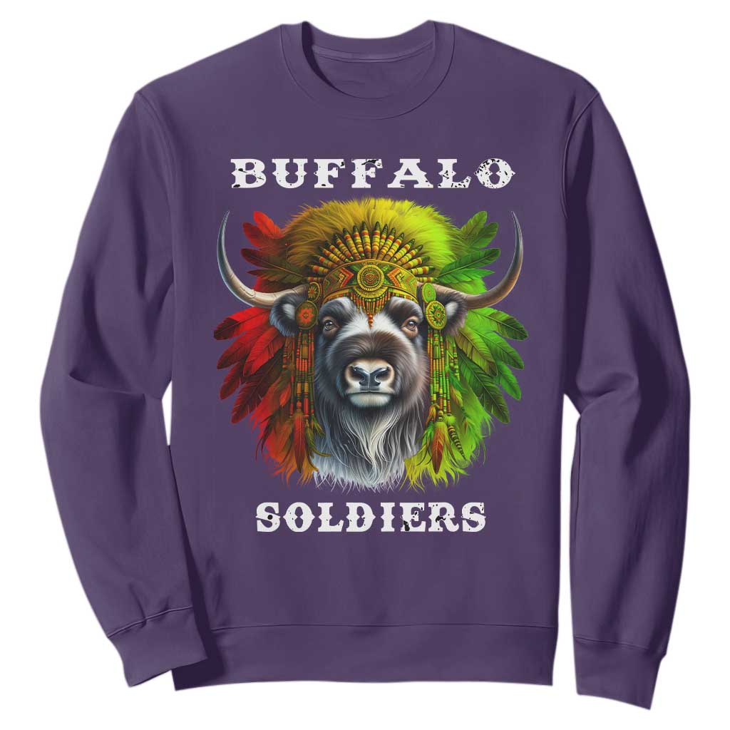 Buffalo Soldiers Sweatshirt African American Heros Black History TS11