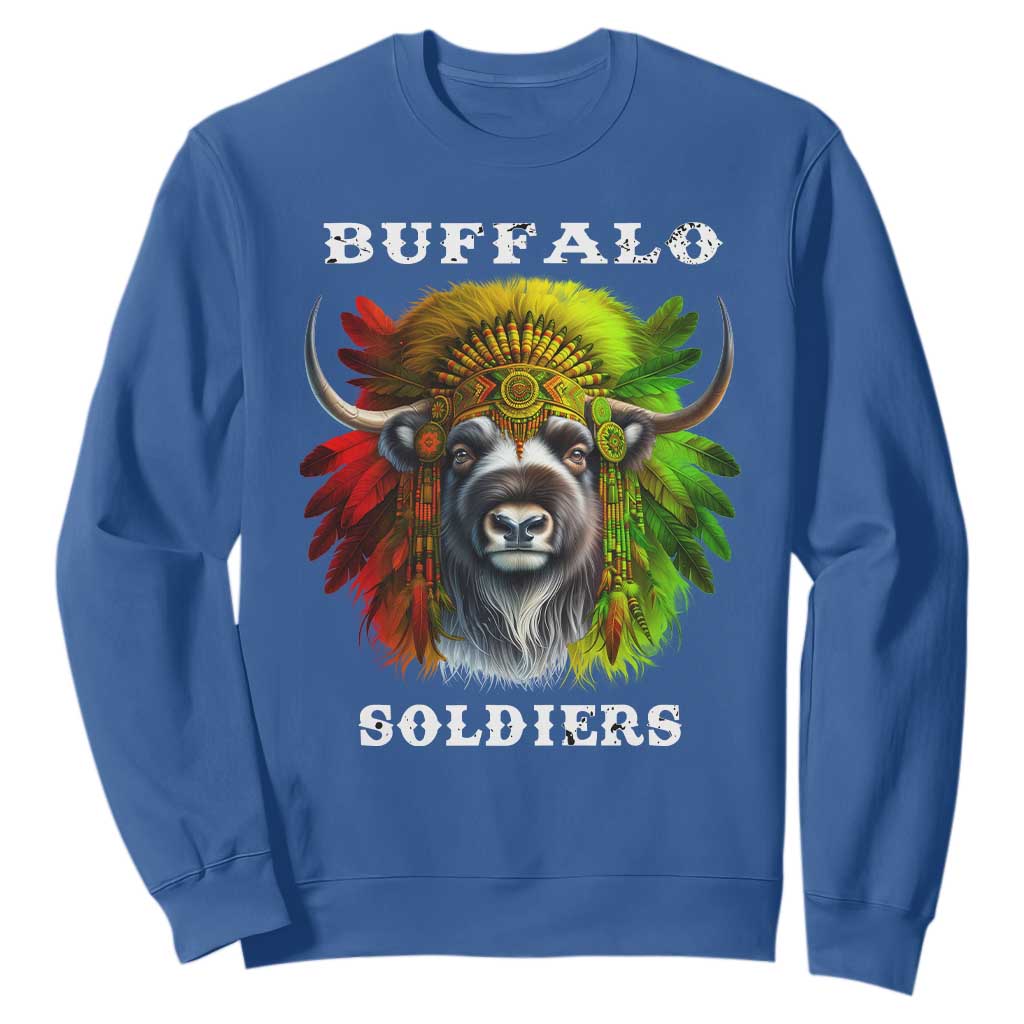 Buffalo Soldiers Sweatshirt African American Heros Black History TS11