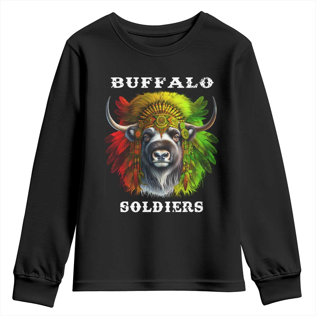 Buffalo Soldiers Youth Sweatshirt African American Heros Black History TS11