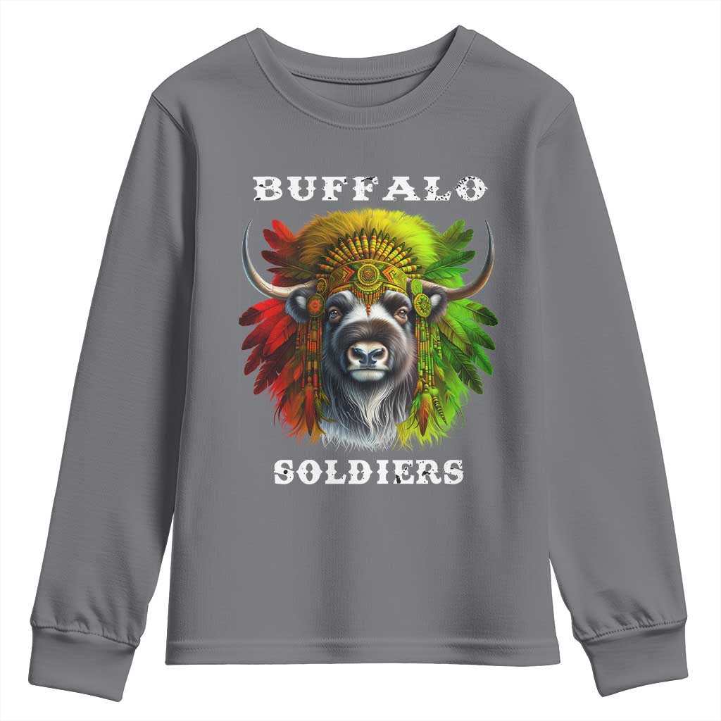 Buffalo Soldiers Youth Sweatshirt African American Heros Black History TS11