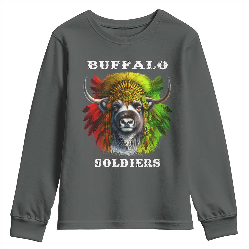 Buffalo Soldiers Youth Sweatshirt African American Heros Black History TS11