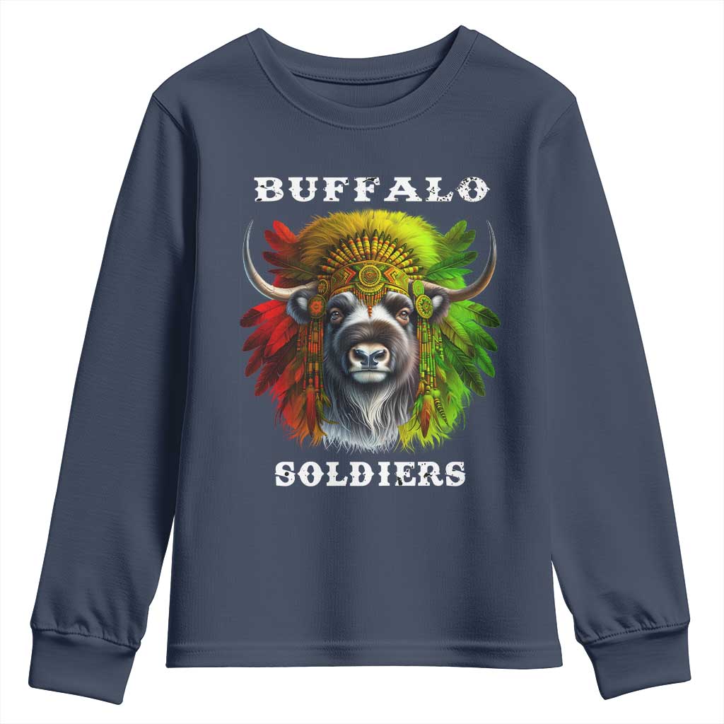 Buffalo Soldiers Youth Sweatshirt African American Heros Black History TS11