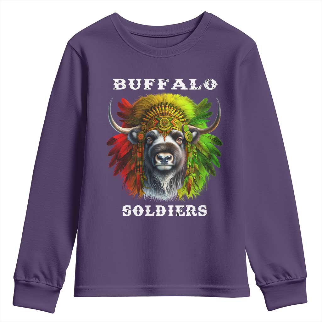 Buffalo Soldiers Youth Sweatshirt African American Heros Black History TS11