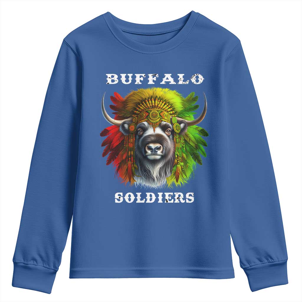 Buffalo Soldiers Youth Sweatshirt African American Heros Black History TS11