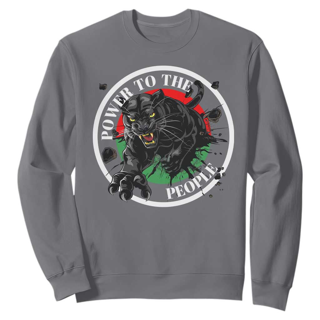 Power To The People Black Panther Party Sweatshirt Proud Black History Month TS11