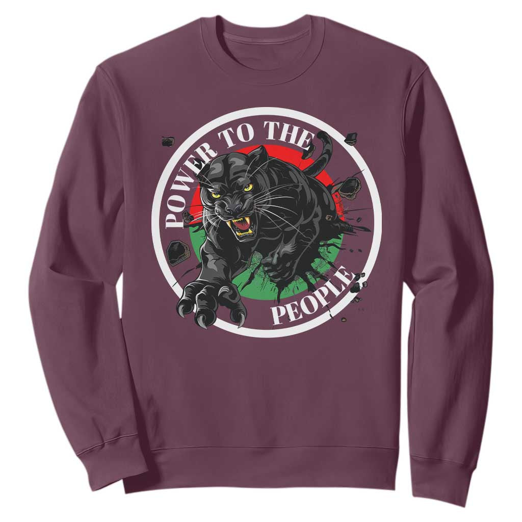 Power To The People Black Panther Party Sweatshirt Proud Black History Month TS11
