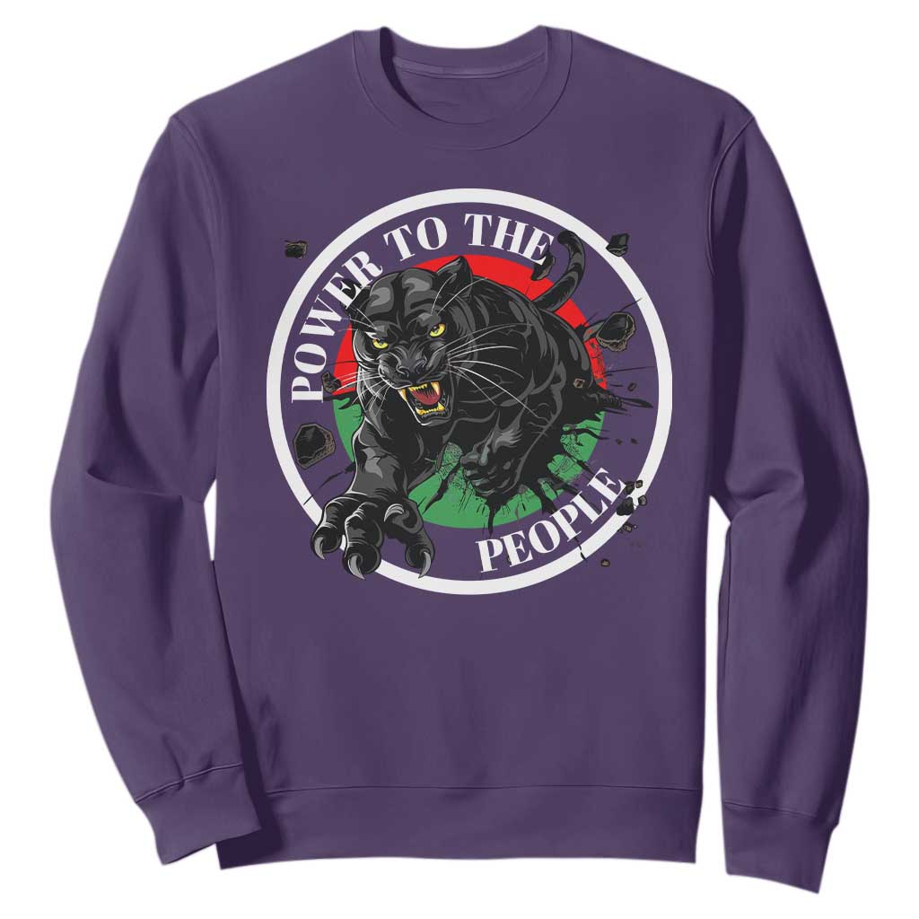 Power To The People Black Panther Party Sweatshirt Proud Black History Month TS11