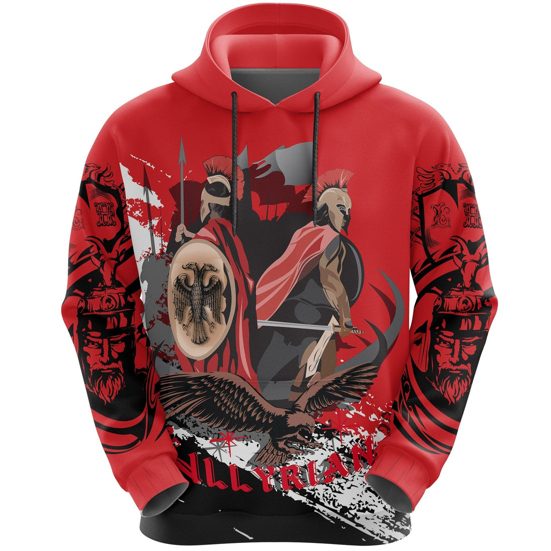 Albania Hoodie Illyrian Albanian Warrior